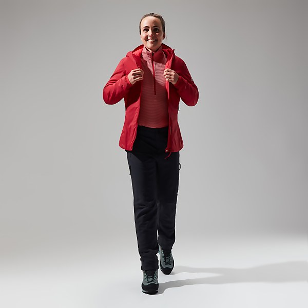 Berghaus Women's MTN Guide Long Sleeve Half Zip Red - 12