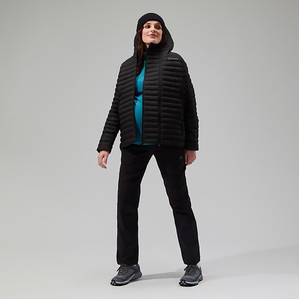 Berghaus Women's Nula Hooded Maternity 2in1 Jacket Black - 10