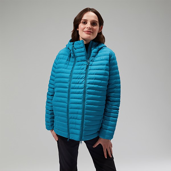berghaus Women's Nula Hooded Maternity 2in1 Jacket Turquoise - 16
