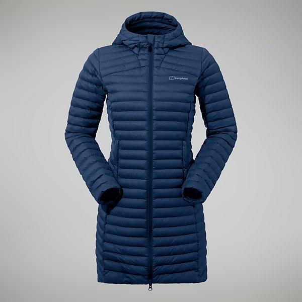 Berghaus Women's Nula Micro Jacket Long Dark Blue - 8
