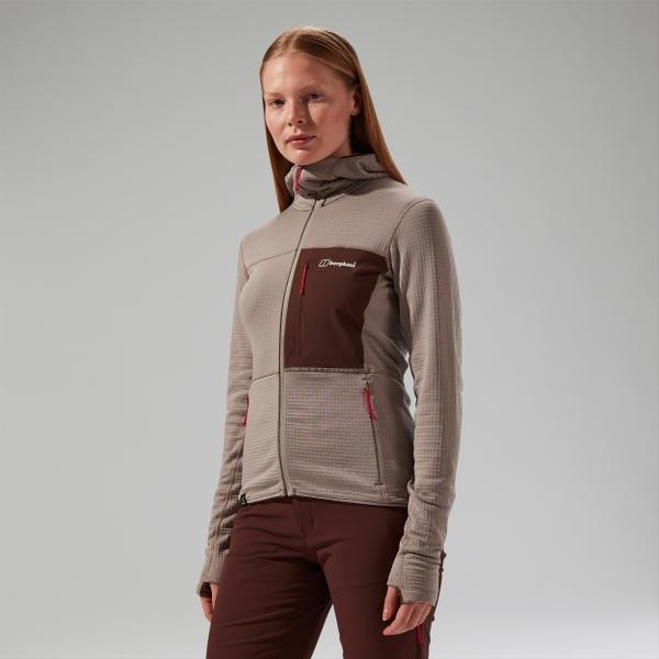 Berghaus Women's Ridge-Hiker Hooded Jacket - Grey/Brown