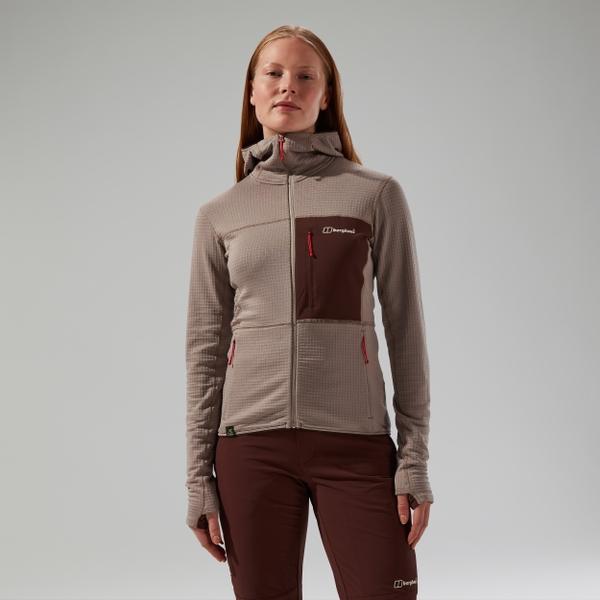 berghaus Women's Ridge-Hiker Hooded Jacket - Grey/Brown