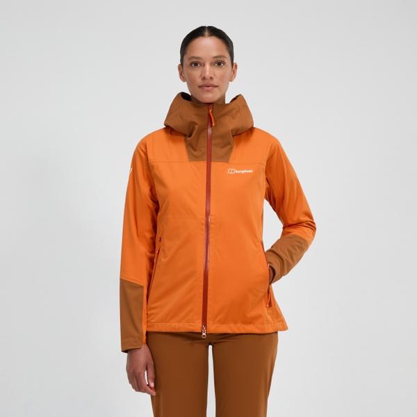 Berghaus Women's Ridge-Roamer Softshell Jacket - Orange/Brown