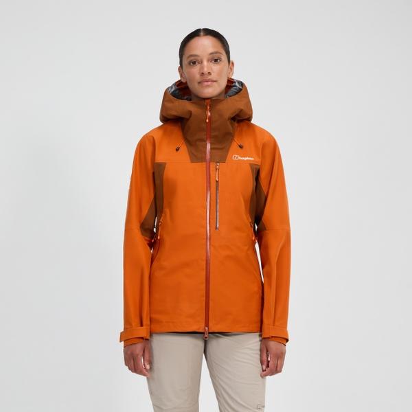 Berghaus Women's Ridge-Seeker Gore-Tex Waterproof Jacket - Orange/Brown