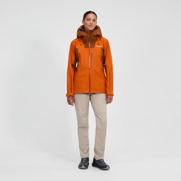 berghaus Women's Ridge-Seeker Gore-Tex Waterproof Jacket - Orange/Brown