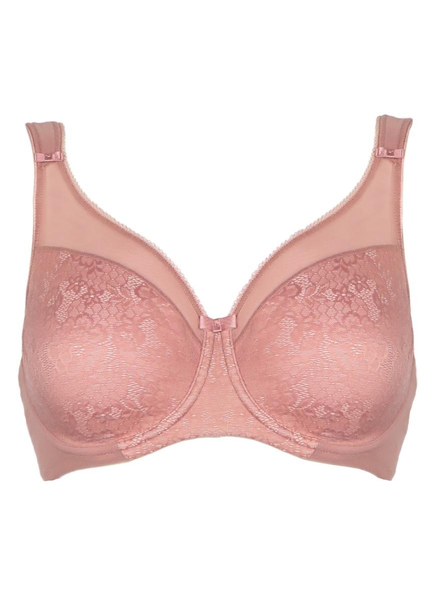 berlei Beauty Lace Underwired Smoothing Bra - Ash Rose
