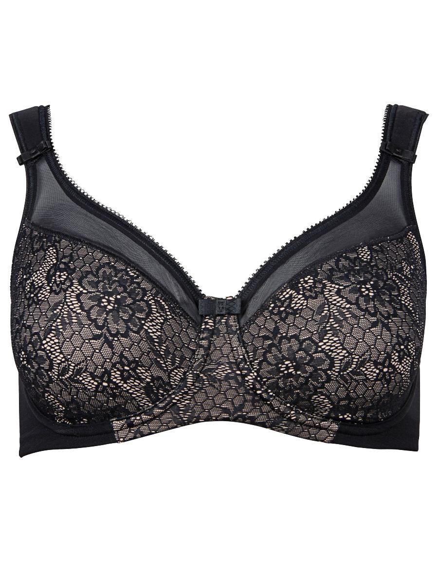 berlei Beauty Lace Underwired Smoothing Bra - Black