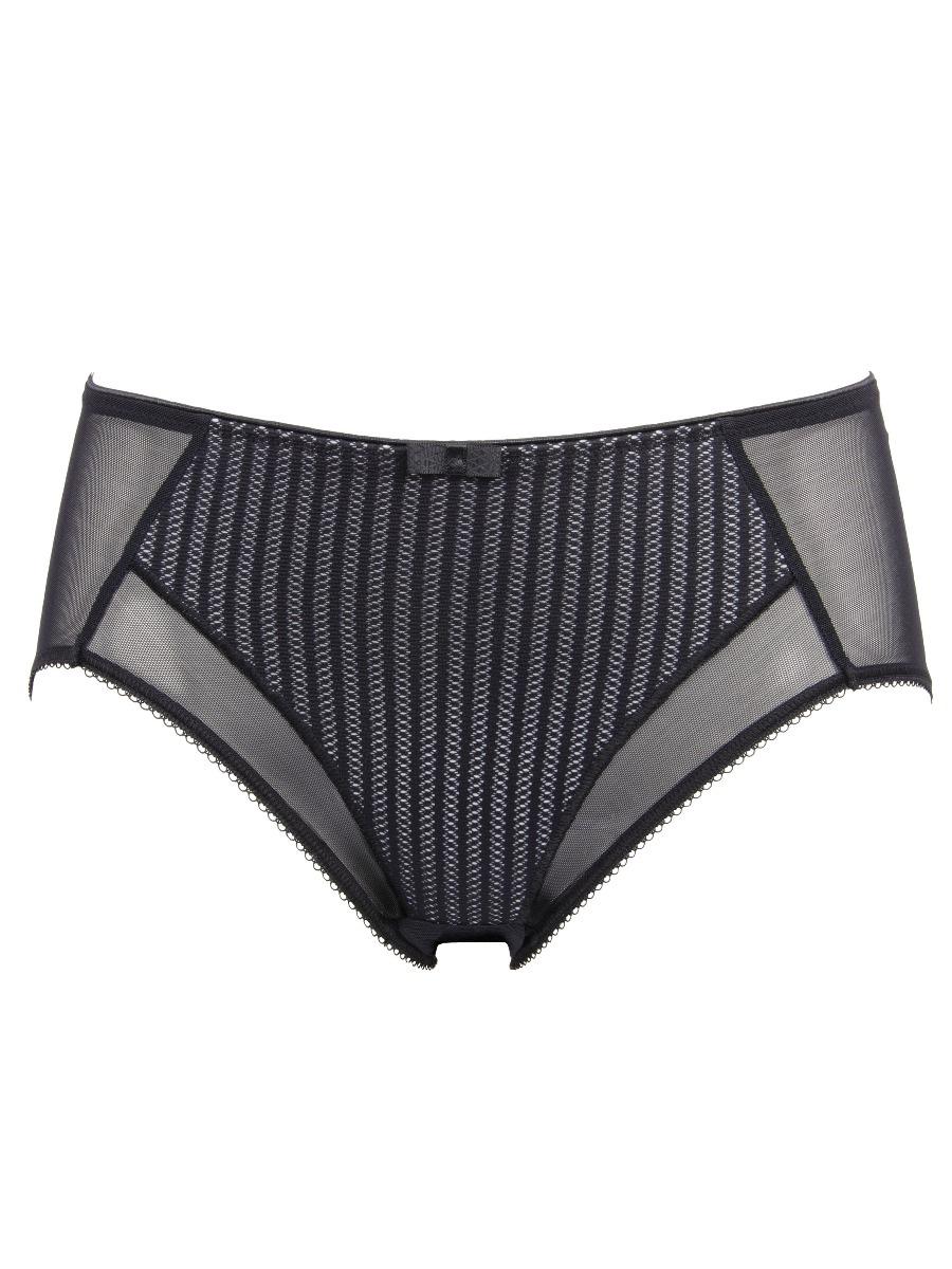 berlei Beauty Stripe Deep Brief - Black/Grey