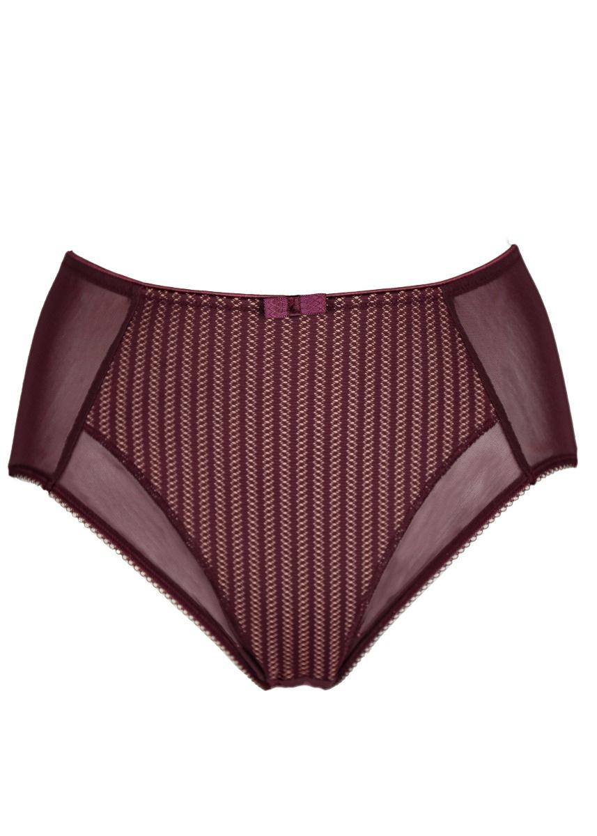 berlei Beauty Stripe Deep Brief - Fig