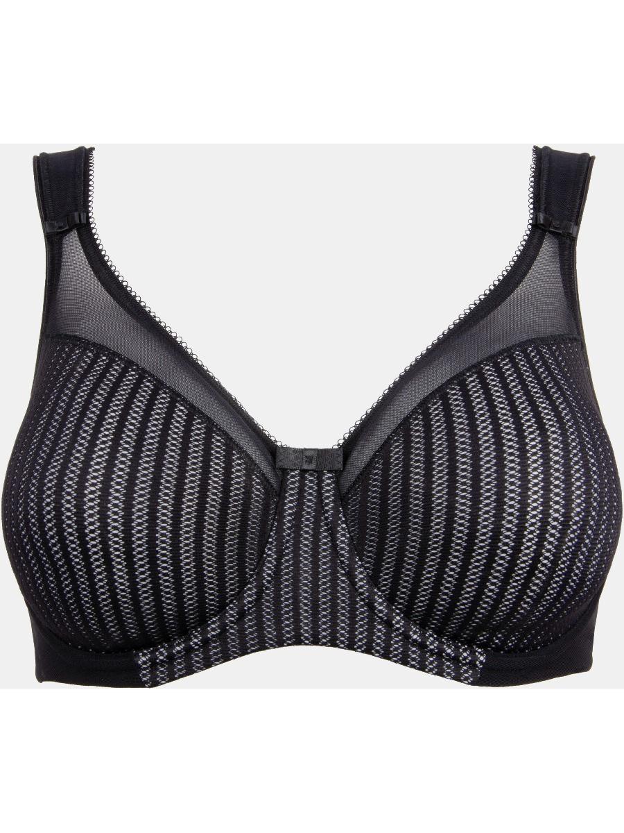 berlei Beauty Stripe Smoothing Bra - Black/Grey