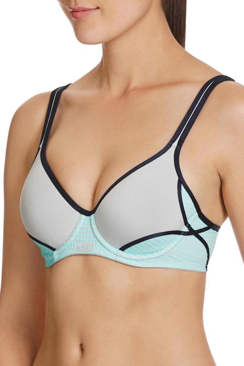 Berlei Electrify Mesh Padded Bra - Iced Grey