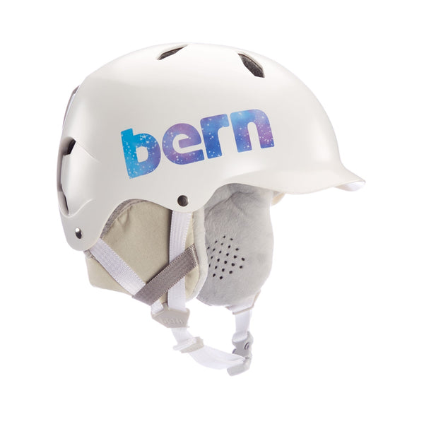 bern Bern Bandito EPS MIPS Youth Helmet - Satin White Galaxy