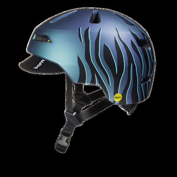 Bern Bern Brentwood Jr. MIPS Helmet - Purple Tiger