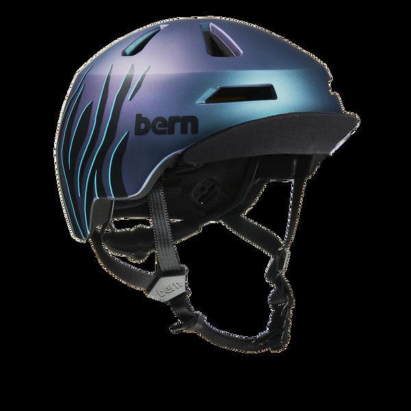 bern Bern Brentwood Jr. MIPS Helmet - Purple Tiger