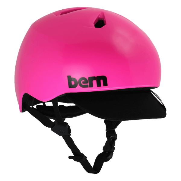 Bern Bern Nina DVRT Youth Helmet - Satin Hot Pink