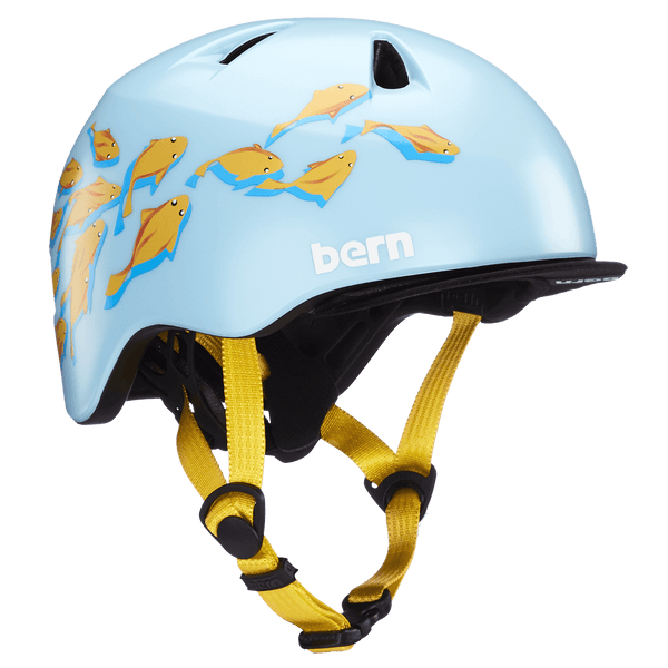 Bern Bern Tigre Youth Helmet - Satin Blue Goldfish