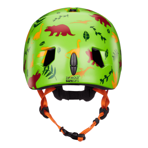 Bern Bern Tigre Youth Helmet - Satin Green Dino