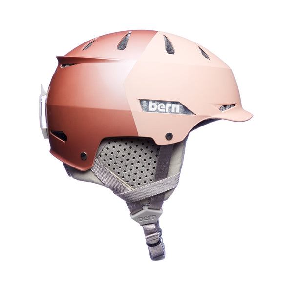 Bern Bern Hendrix MIPS Winter Helmet - Metallic Rose Gold Hatstyle