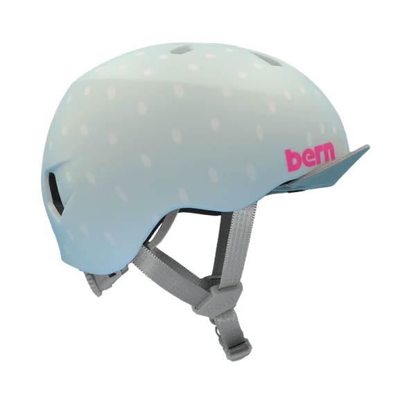 bern Bern Nina DVRT Youth Helmet - Seaglass Polka Dot