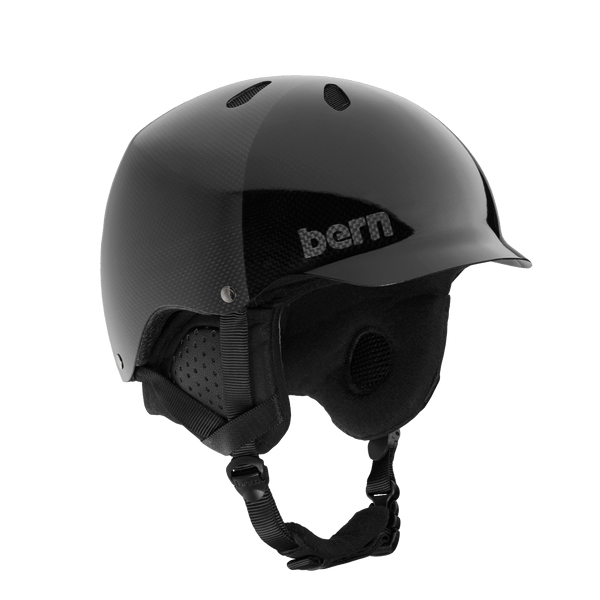 bern Bern Watts Carbon Translucent Winter Helmet - Black