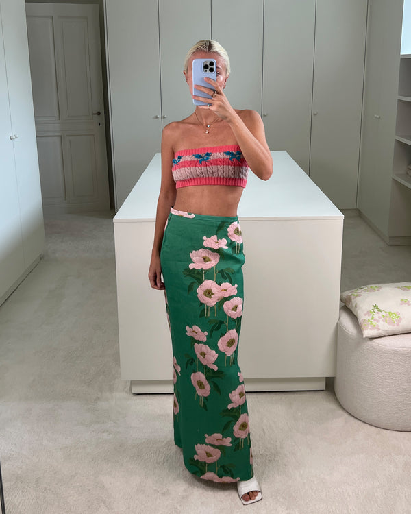 Bernadette Cropped Top Dahlia