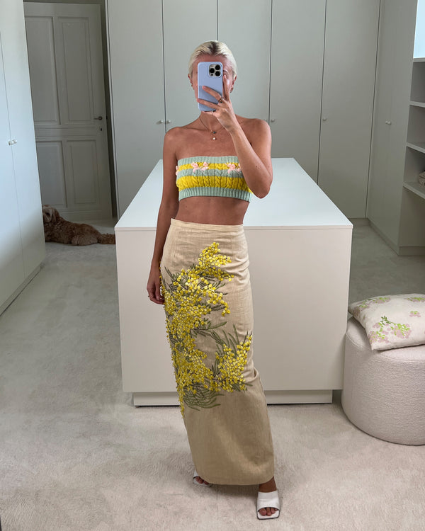 Bernadette Cropped Top Dahlia