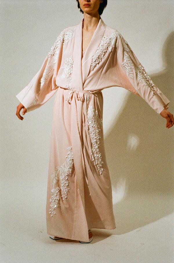 Bernadette Dress Wisteria Embroidered