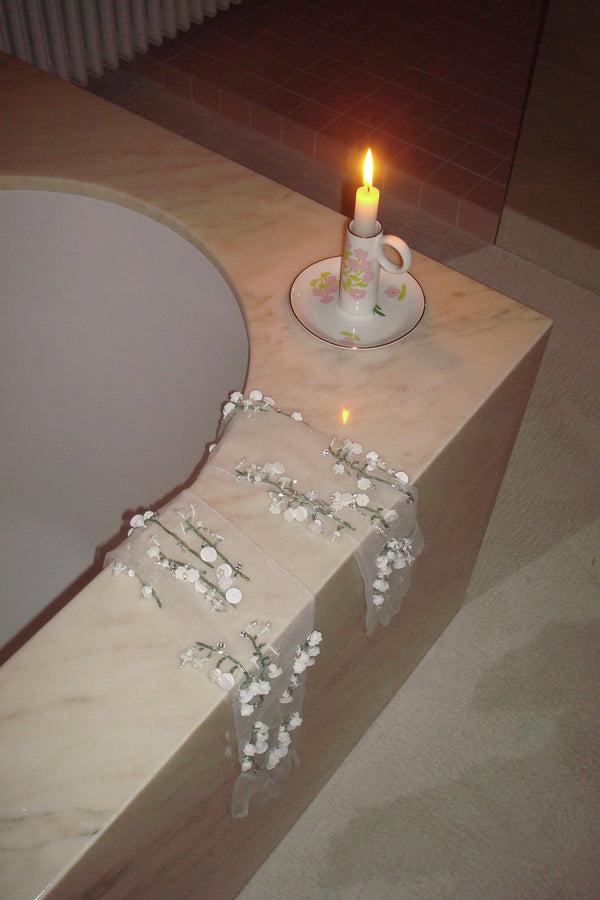 Bernadette Hand-embroidered Long Gloves