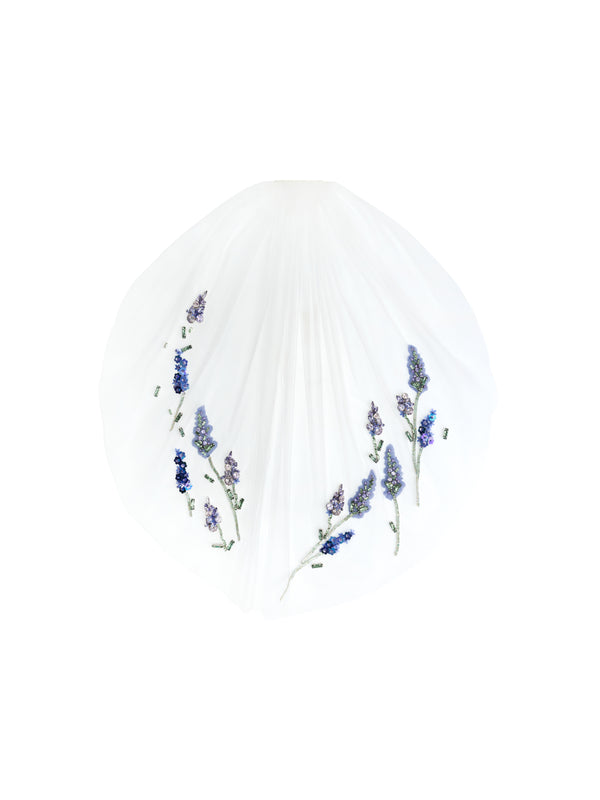 Bernadette Hand-embroidered Short Veil