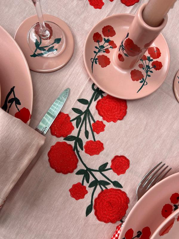 Bernadette Hand-Embroidered Table Cloth