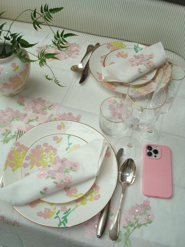bernadette Hand-Embroidered Table Cloth