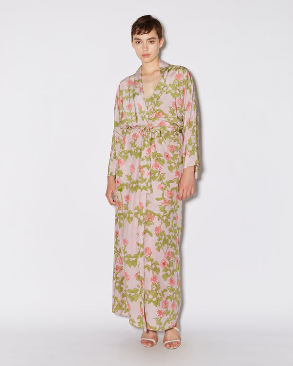 Bernadette Long Peignoir Silk Crepe De Chine