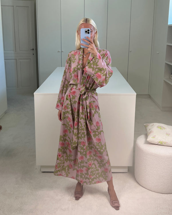 Bernadette Long Peignoir Silk Crepe De Chine