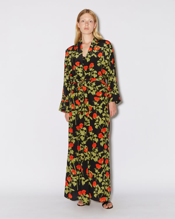 Bernadette Long Peignoir Silk Crepe De Chine