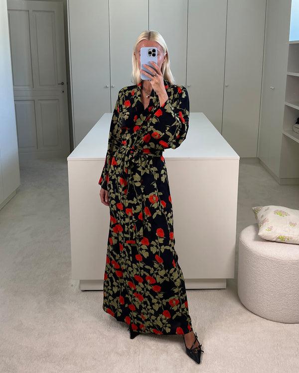 Bernadette Long Peignoir Silk Crepe De Chine