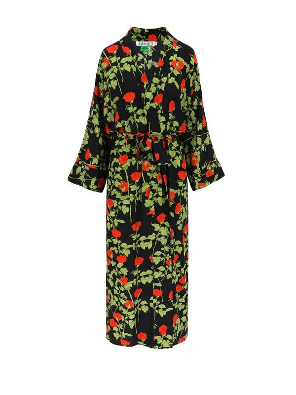 bernadette Long Peignoir Silk Crepe de Chine