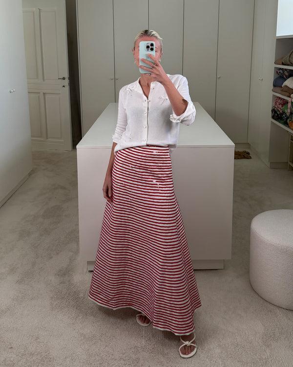 Bernadette Midi Skirt Caswell Embroidered