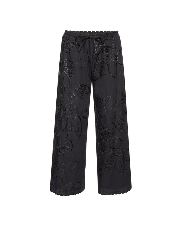 Bernadette Pants Petit Beurre Embroidered