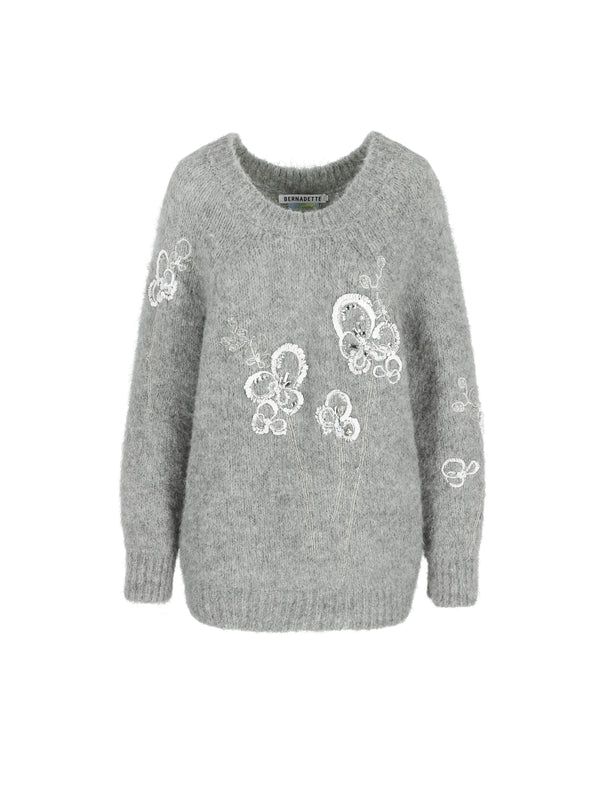 bernadette Pull Orchidea Embroidered