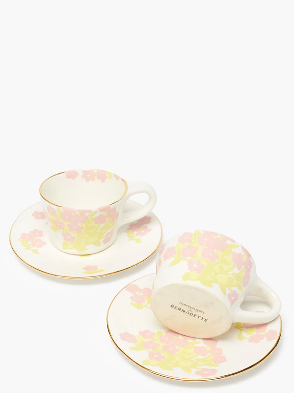 Bernadette Set Of 2 Cups & Saucers
