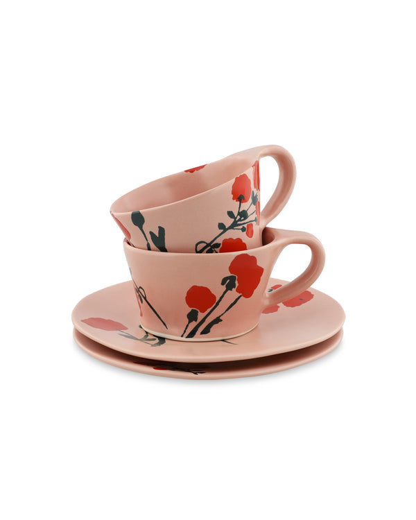 Bernadette Set Of 2 Cups & Saucers