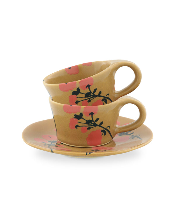 Bernadette Set Of 2 Cups & Saucers