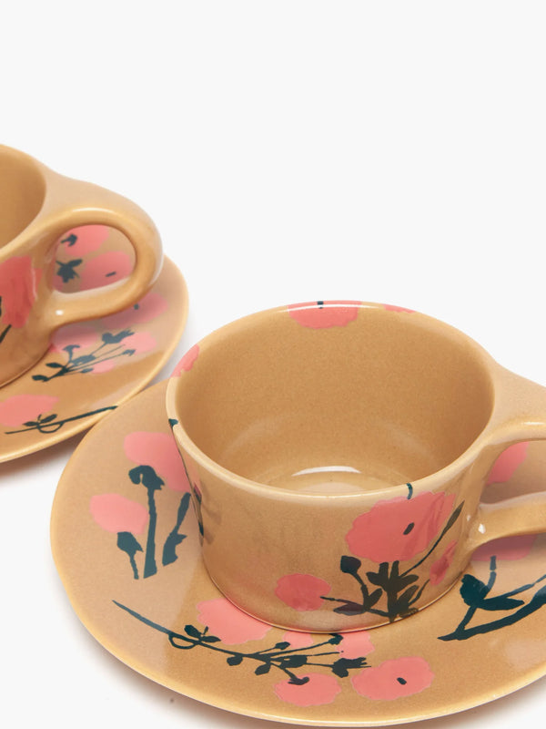 Bernadette Set Of 2 Cups & Saucers