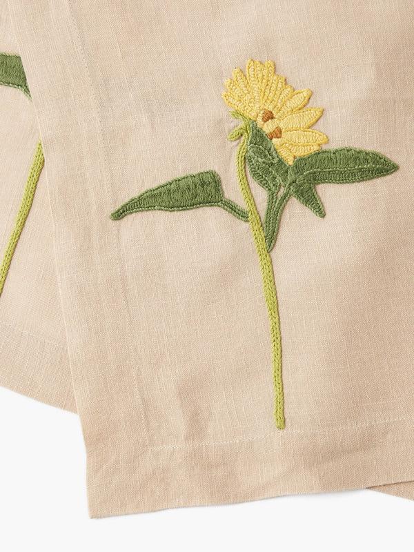 Bernadette Set Of 2 Hand-Embroidered Placemats