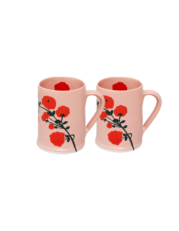 Bernadette Set Of 2 Wide Mugs