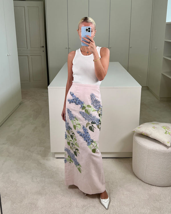 Bernadette Skirt Norma Embroidered