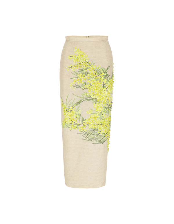 Bernadette Skirt Norma Embroidered