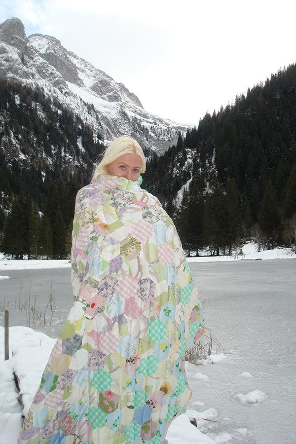 bernadette Upcycled Quilt - Pastel