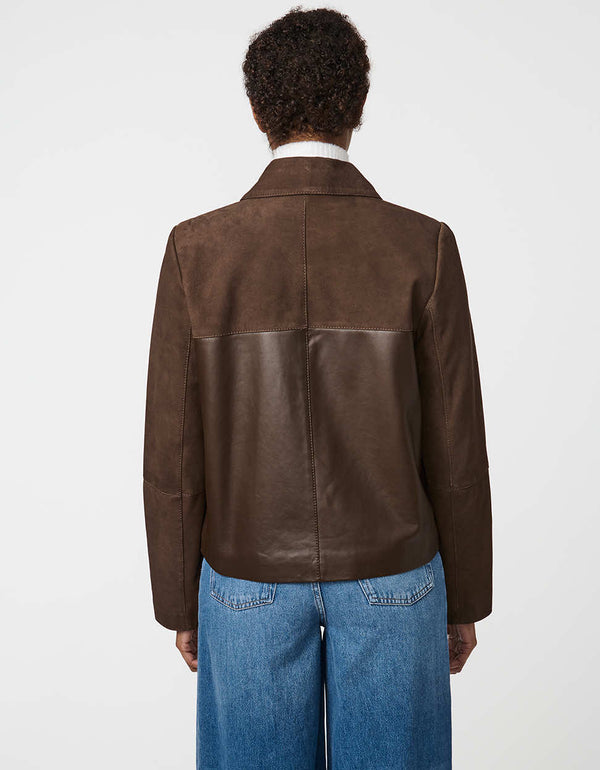 Bernardo Bennett Leather Suede Jacket