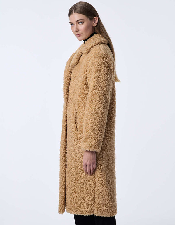 Bernardo Call Me Cozy Vegan Fur Coat